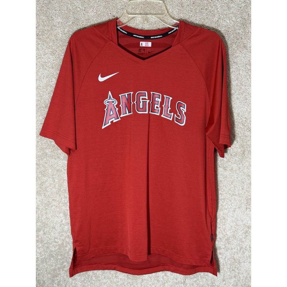 L A Angels Nike Dri-Fit 2023 Team Issued Training Shirt Kolton Ingram #66 Mens M
